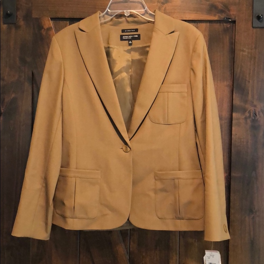 Jones New York Collection jacket size 12 new sepia
